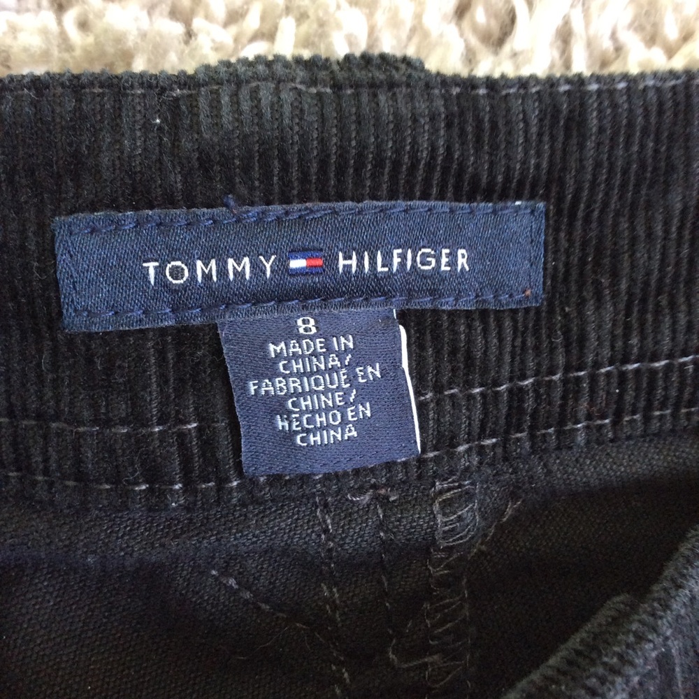 Black corduroy pants